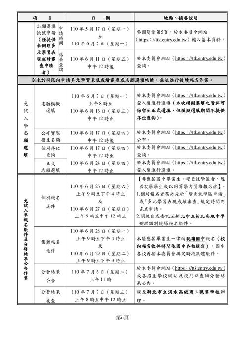基北區免試入學